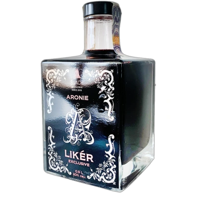 Exlusive likér z aronie 20% 0,5L | černý jeřáb