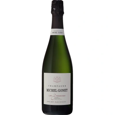 Champagne Michel Gonet Les 3 Terroirs Blanc de Blancs Grand Cru Extra Brut 2018 Šumivé 12.5% 0.75 l (holá láhev)