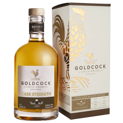 Gold Cock 2014 Black Stuff Cask Strengt 60,3% blend whisky 0,7