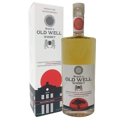 Svach´s OLD WELL whisky MIZUNARA Oak single cask 54,8% 0,5L