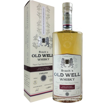Svach´s OLD WELL whisky bourbon and sherry barrels 46,3% 0,5L